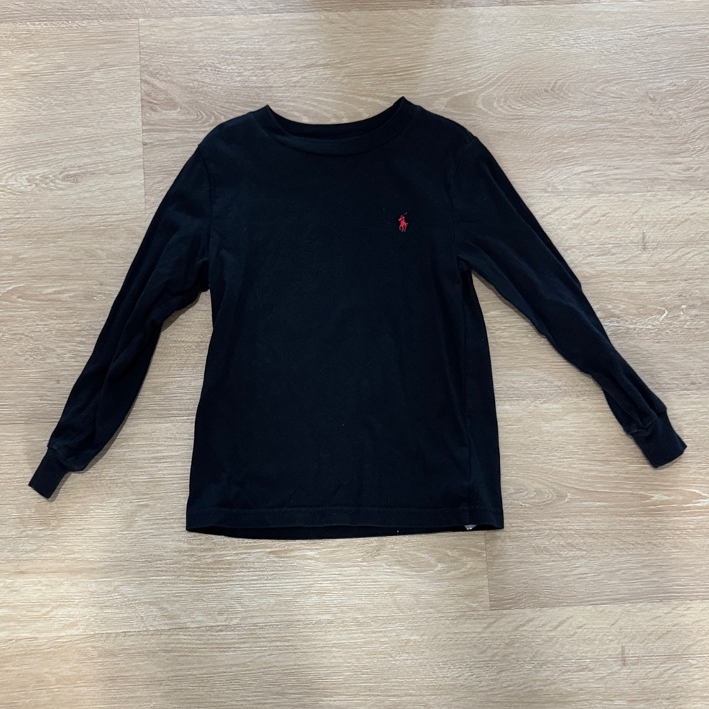 Polo by Ralph Lauren Black Long Sleeve Kids Tee